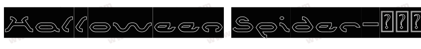 Halloween Spider字体转换